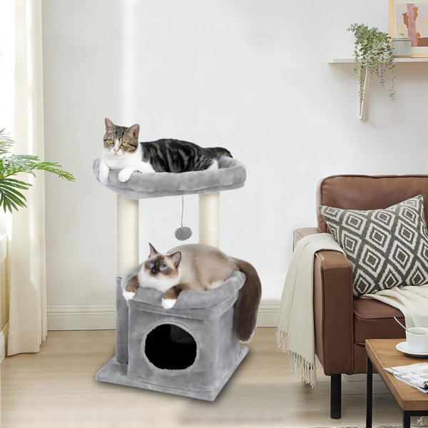 Tucker Murphy Pet™ Drace 23.6'' H Indoor Small Natural Sisal Plush Cat Tower Wayfair